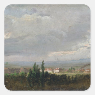 Thunderstorm Near Dresden, 1830 Square Sticker