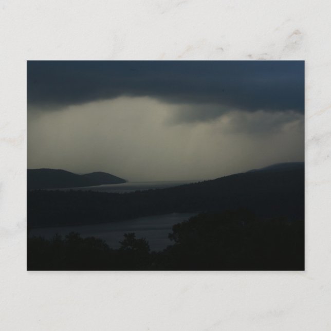 Thunderstorm over Quabbin Reservoir Postcard (Front)