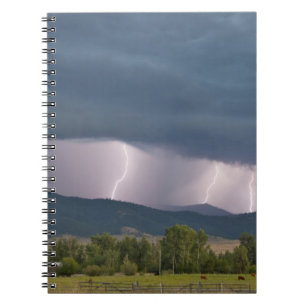 Thunderstorm produced lightning in the Jocko Notebook