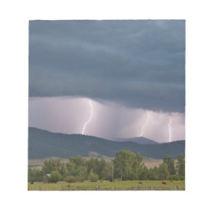 Thunderstorm produced lightning in the Jocko Notepad