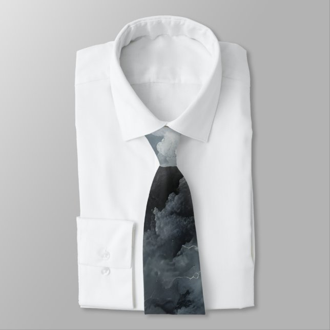 Thunderstorm Tie/tie with lightning Tie (Tied)