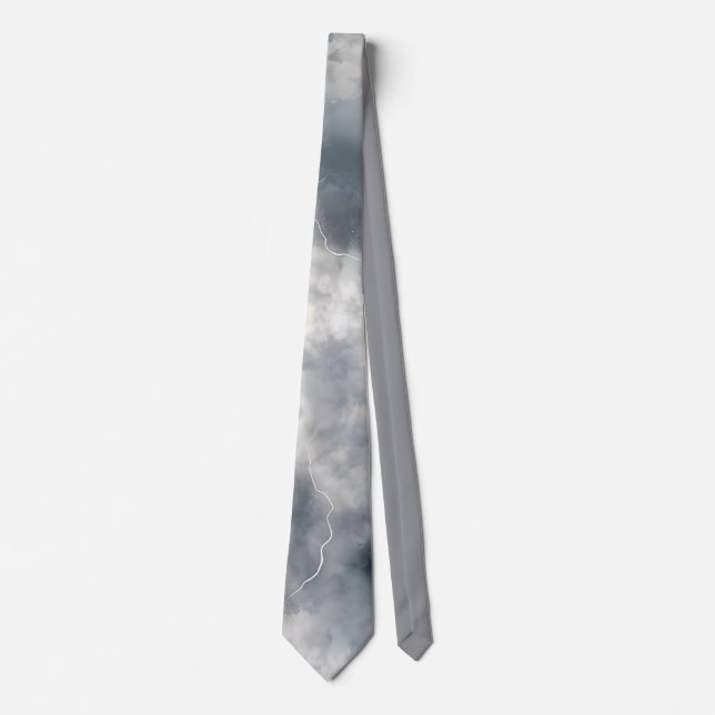 Thunderstorm Tie/tie with lightning Tie (Front)