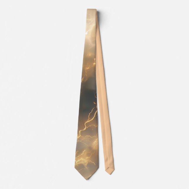 Thunderstorm Tie/tie with lightning Tie (Front)