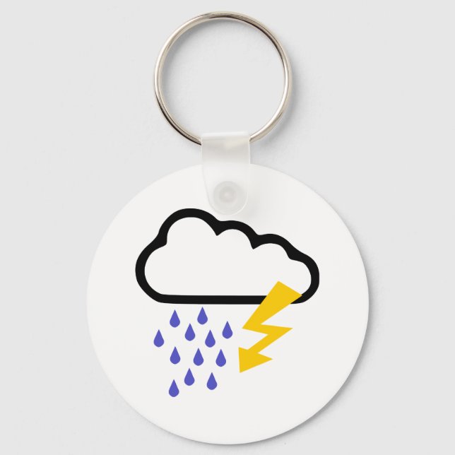 Thunderstorm - Weather Key Ring (Front)