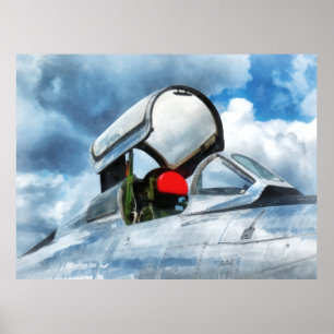 Thunderstreak Turbojet Cockpit Poster
