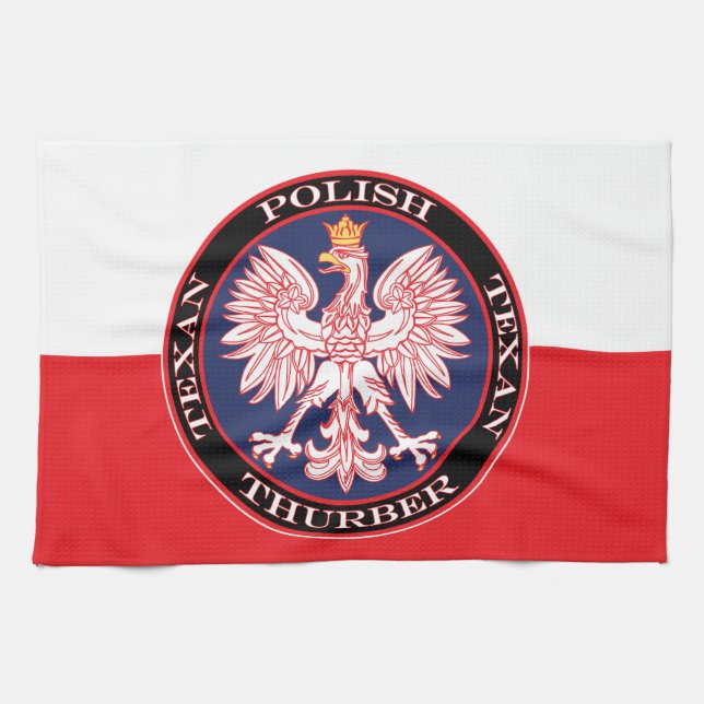 Thurber Round Polish Texan Tea Towel (Horizontal)