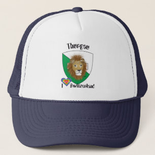 Thurgau Switzerland Suisse Svizzera Switzerland Sw Trucker Hat