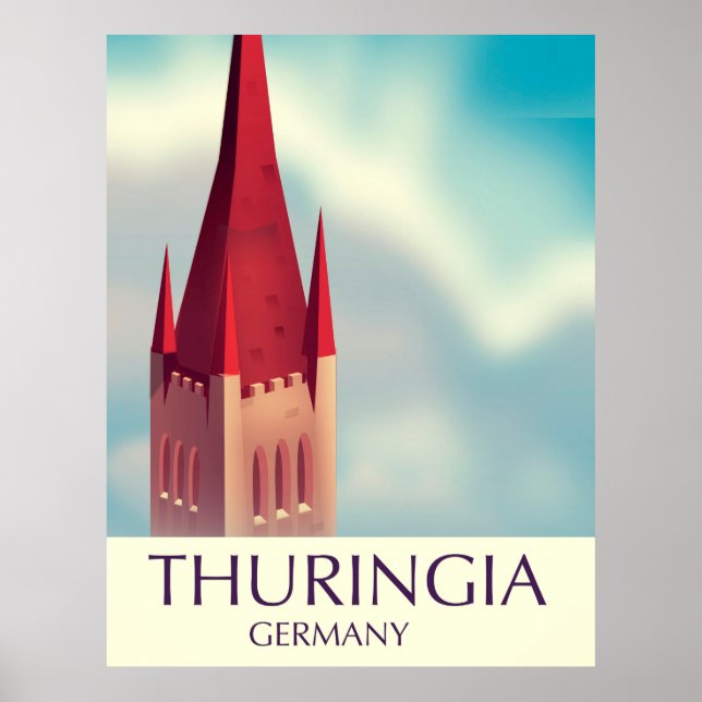 Thuringia Germany travel poster (Front)