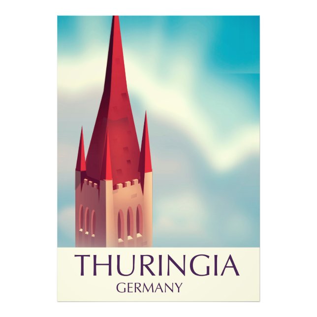 Thuringia Germany travel poster (Front)
