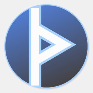 Thurisaz Thurs Thorn Rune Classic Round Sticker