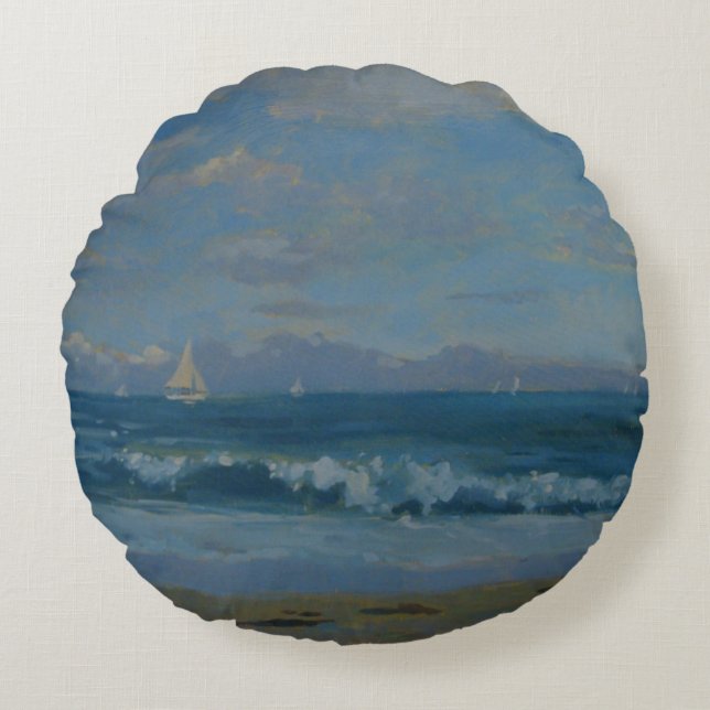 Thurlestone Beach Round Cushion (Front)