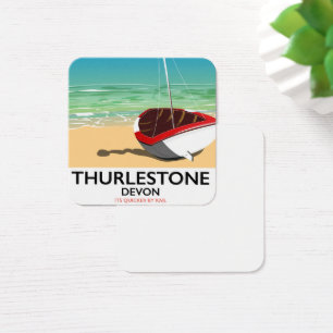 Thurlestone South Devon travel poster