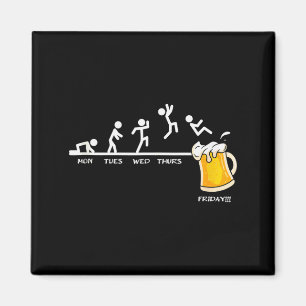 Thursday Friday Beer - Week Monday To Friday Tank Magnet