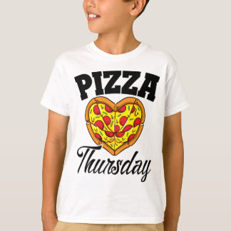 Thursday Pizza Night Funny Pizza Lover Fast Food  T-Shirt