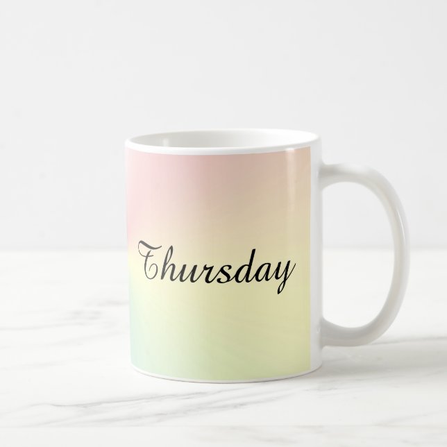 Thursday Shimmer Coffee Mug by Janz (Right)