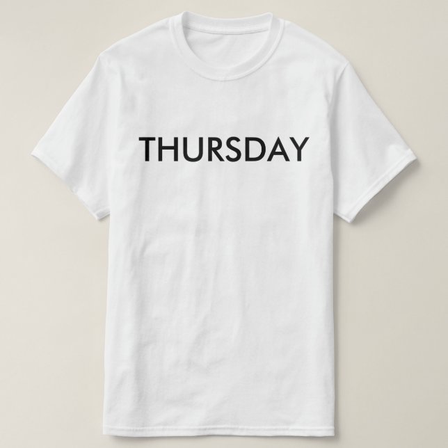 Thursday T-Shirt (Design Front)