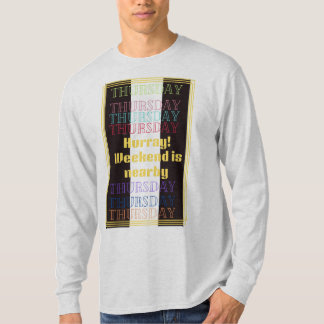 Thursday weekly reminder collection basic tshirt