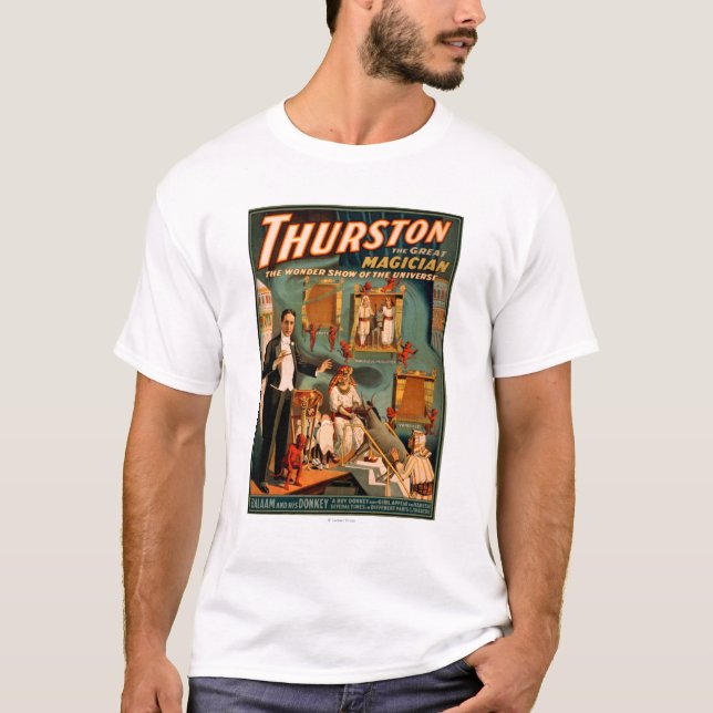 Thurston - Demons & Donkey Vanish Trick Magic T-Shirt (Front)