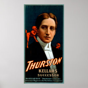 Thurston, Devil telling him secrets Magic Poster