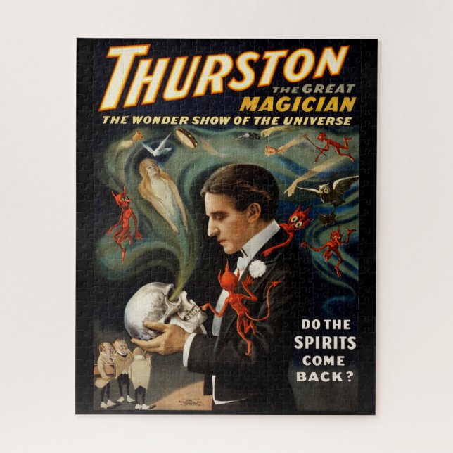 Thurston, Famous Victorian Magician Magic Poster Jigsaw Puzzle (Vertical)
