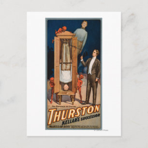 Thurston Kellar's Successor Magic Poster Postcard