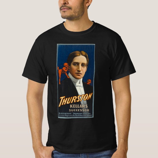 Thurston, Kellar's Successor Magic Poster T-Shirt (Front)