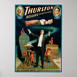 Thurston ~ Kellar's Successor Vintage Magic Act Poster