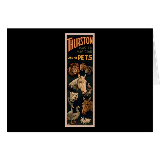 Thurston master magician and his pets (Front Horizontal)