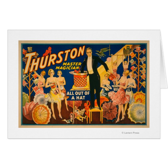 Thurston, Master Magician "Out of a Hat" Magic (Front Horizontal)