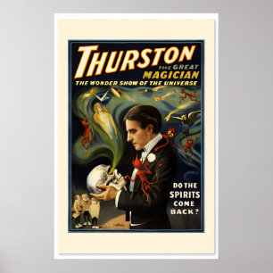 Thurston the Great Magician914 Vintage Style Magic Poster
