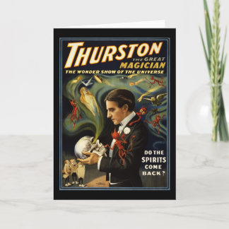 Thurston the great magician 2 card