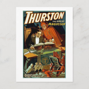 Thurston The Great Magician - Vintage Postcard