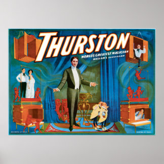 Thurston Vintage 1910 Magician Poster