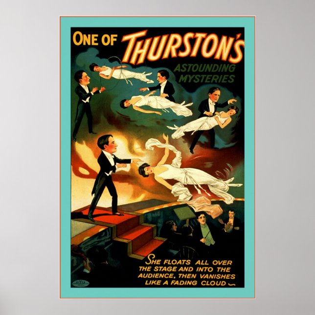 Thurston's Astounding Mysteries Poster (Front)