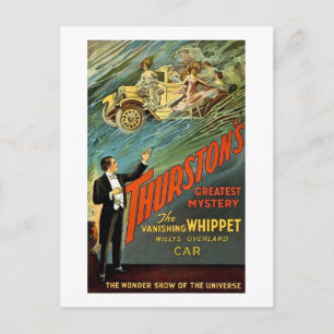 Thurston's Greatest Mystery Vintage Ad Postcard