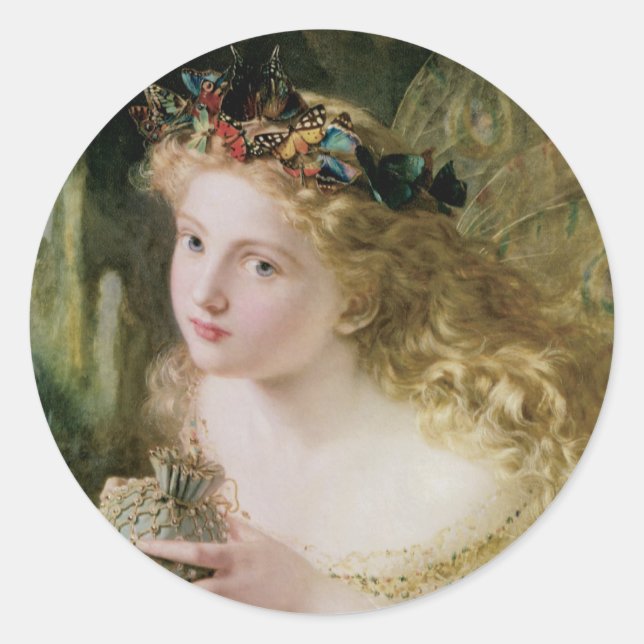 Thus Your Fairy is Made of Most Beautiful Things Classic Round Sticker (Front)