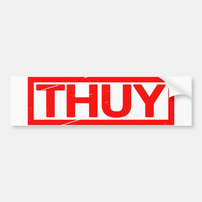 Thuy Stamp Bumper Sticker (Front)