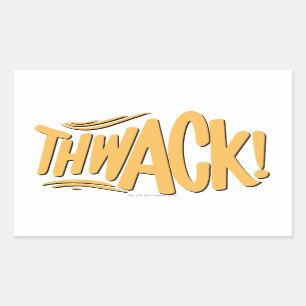 THWACK! RECTANGULAR STICKER