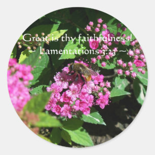 Thy Faithfulness Classic Round Sticker