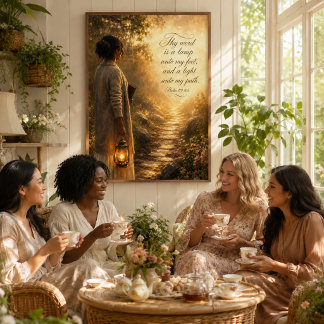Thy Word Is a Lamp Unto My Feet Christian Poster