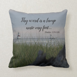 Thy Word Is A Lamp Unto My Feet Cushion