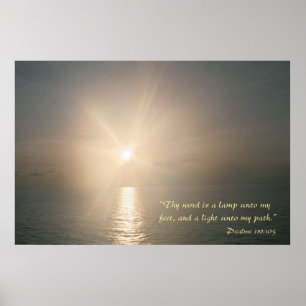 Thy word is a lamp unto my feet  (variation 3) poster