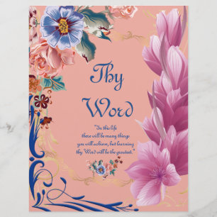 Thy Word Poem Personalised Paper