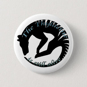 Thylacine Stille Alive Logo 6 Cm Round Badge
