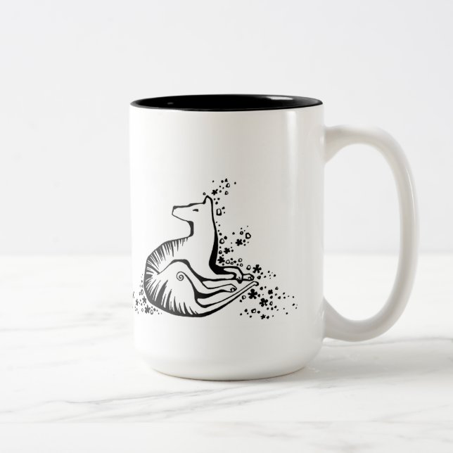Thylacine Two-Tone Coffee Mug (Right)