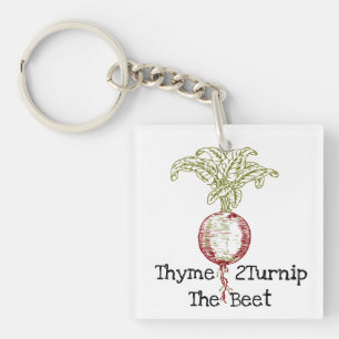 Thyme 2Turnip The Beet Keychain
