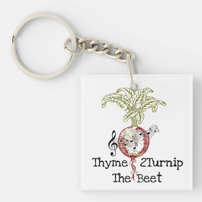 Thyme 2Turnip The Beet Keychain (Front)