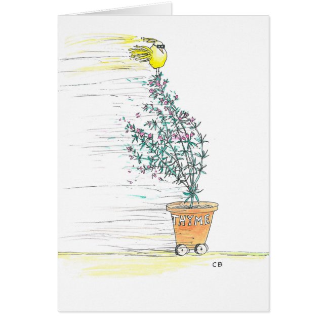 "Thyme" Birthday Card (Front)