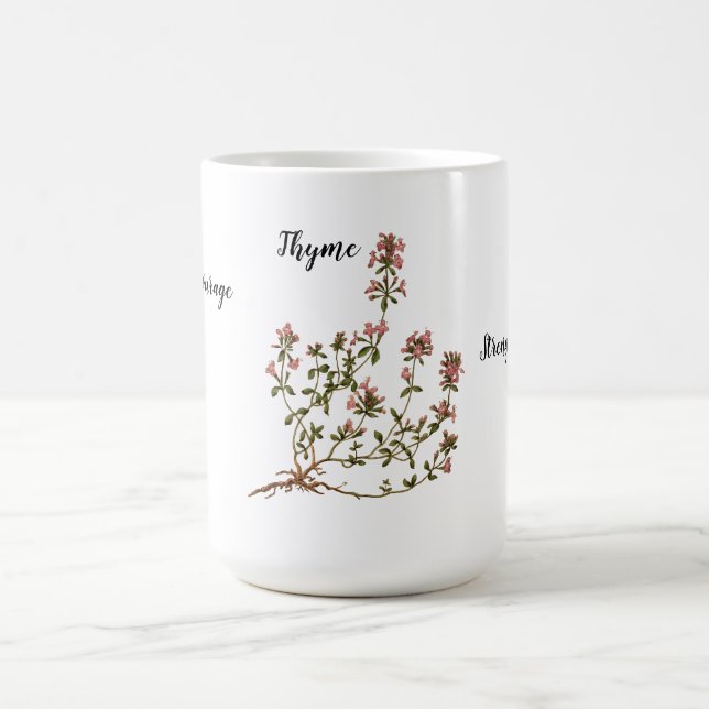 Thyme Courage Strength   Coffee Mug (Center)