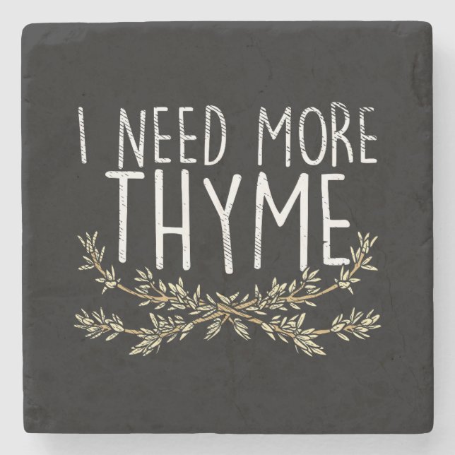 Thyme Herb Plant  Stone Coaster (Front)